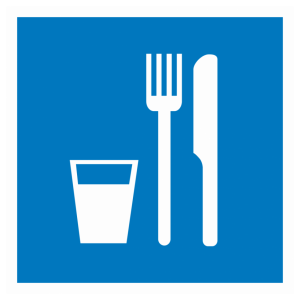 Наклейка D-01 «Пункт приема пищи»